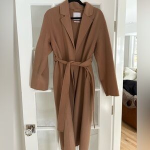 Mango Tan Belted Coat